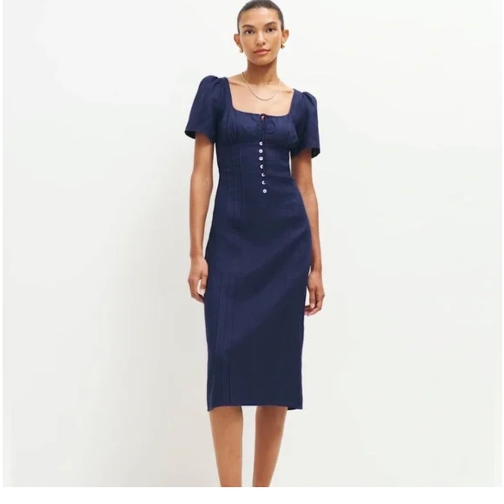 Reformation Pierce linen dress NWT